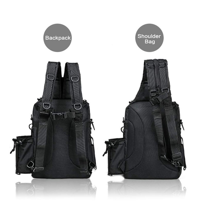 BLISSWILL Fishing Backpack Outdoor Tackle Bag Large Tackle Bag Water-Resistant Backpack with Rod Holder Shoulder Backpack Fishing Gifts for men - Image 4